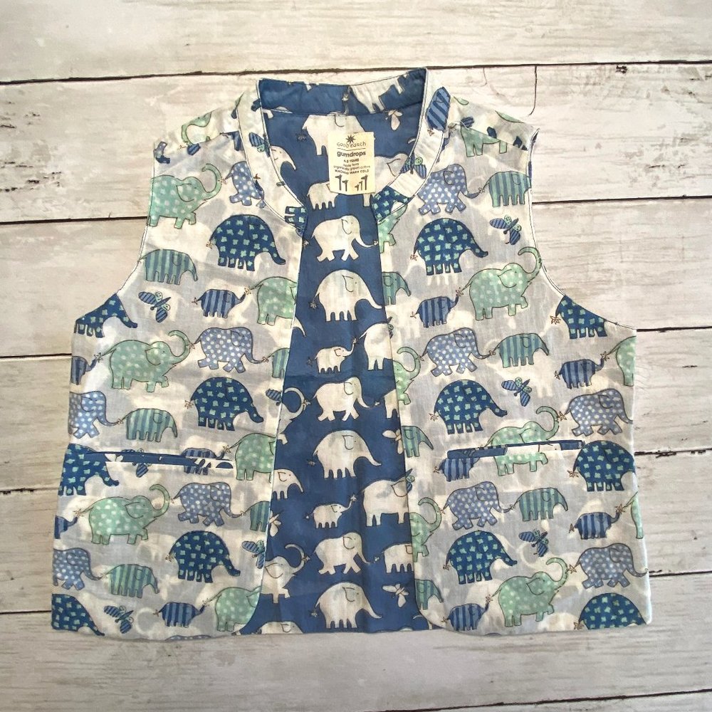 Good Earth India Organic Cotton Vest / 4-5 Years